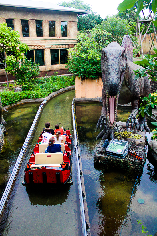 The Dinosaur Island boat ride at the Columbus Zoo & Aquarium, Powell, Ohio