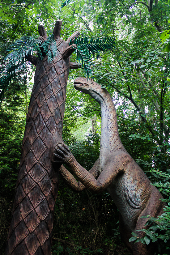 The Dinosaur Island boat ride at the Columbus Zoo & Aquarium, Powell, Ohio