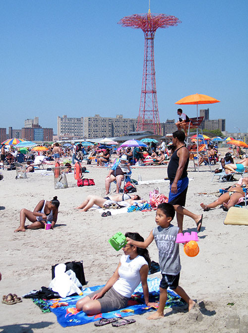 The Beach at Coney Island, Brooklyn, New York