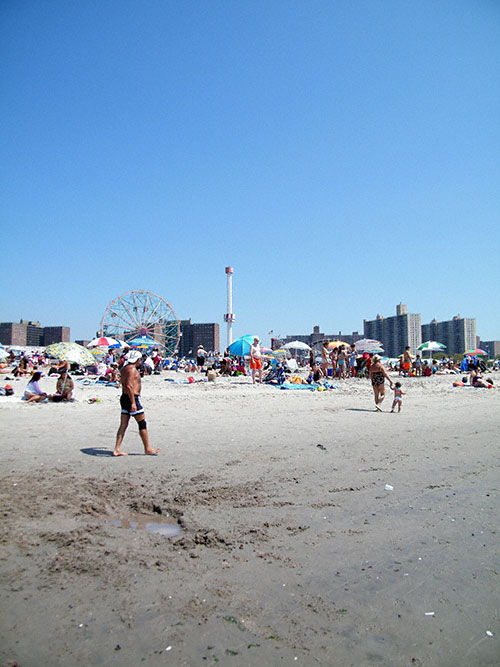 The Beach at Coney Island, Brooklyn, New York