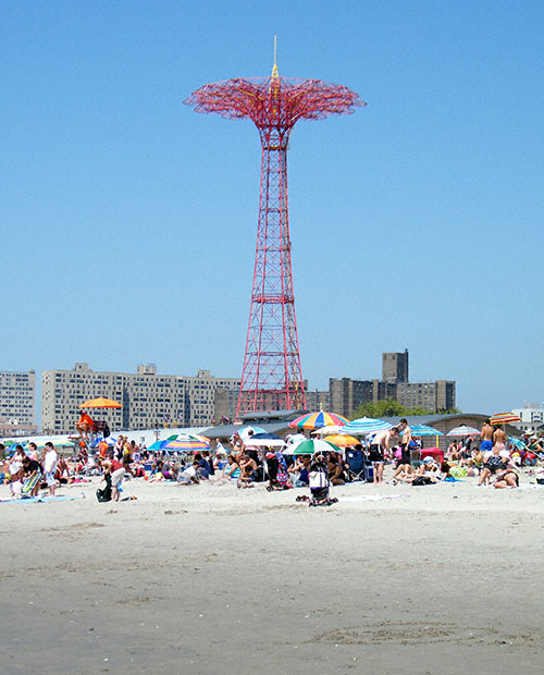 The Beach at Coney Island, Brooklyn, New York