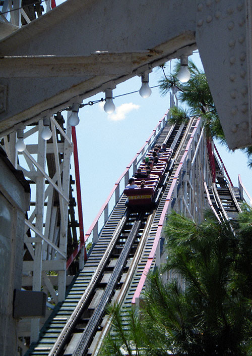 The Coney Island Cyclone at Coney Island, Brooklyn, New York