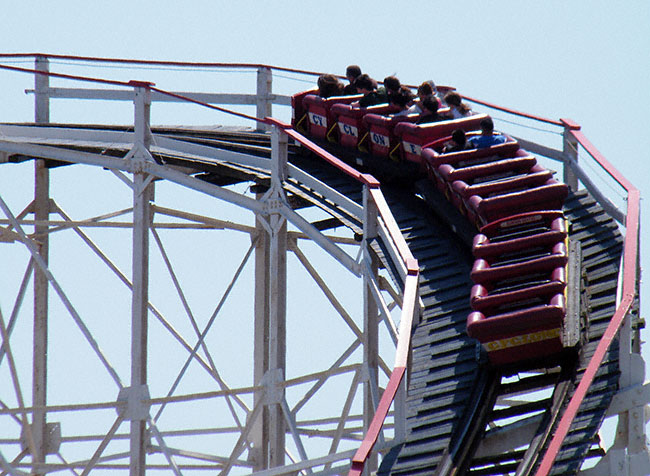 The Coney Island Cyclone at Coney Island, Brooklyn, New York