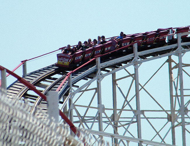 The Coney Island Cyclone at Coney Island, Brooklyn, New York