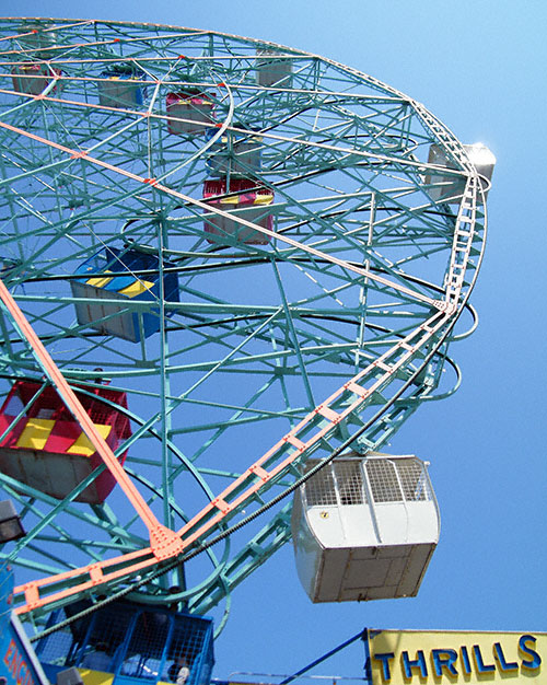 Deno's Wonder Wheel Park at Coney Island, Brooklyn, New York