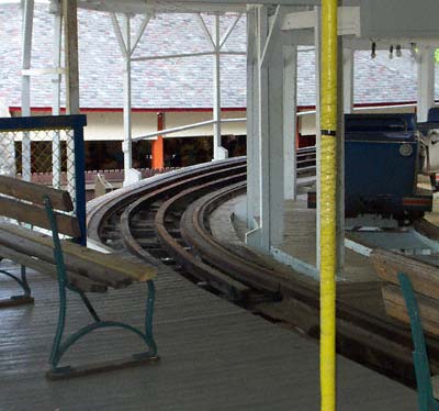 The Blue Streak Rollercoaster At Conneaut Lake Park, Conneaut Lake Pennsylvania