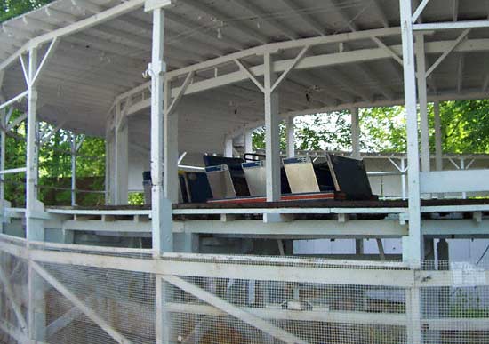 The Blue Streak Rollercoaster At Conneaut Lake Park, Conneaut Lake Pennsylvania