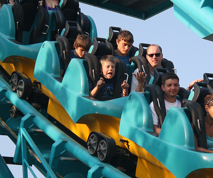 The Boomerang Roller Coaster at Darien Lake Theme Park, Corfu, New York