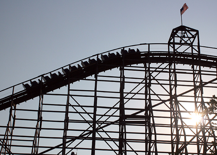 The Predator Roller Coaster at Darien Lake Theme Park, Corfu, New York