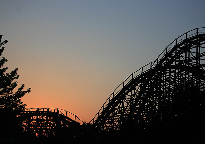 The Predator Roller Coaster at Darien Lake Theme Park, Corfu, New York