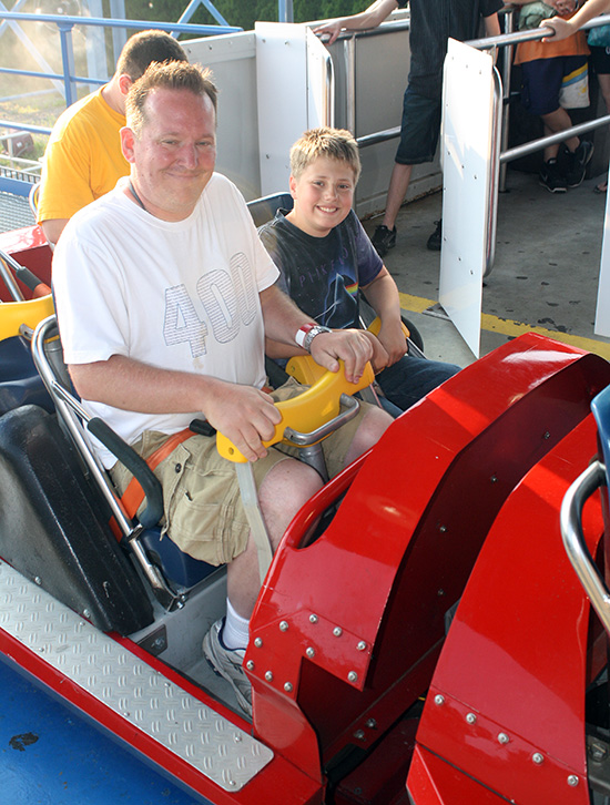 The Ride of Steel Roller Coaster at Darien Lake Theme Park, Corfu, New York