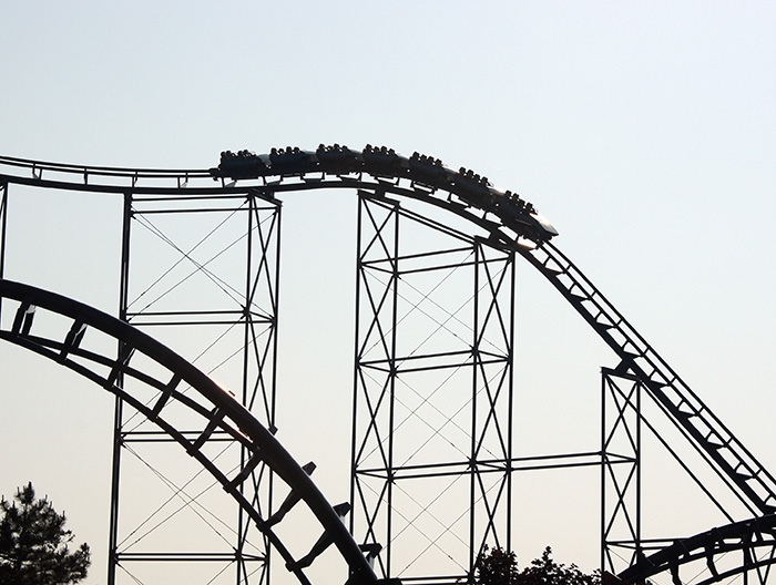 The Viper Roller Coaster at Darien Lake Theme Park, Corfu, New York