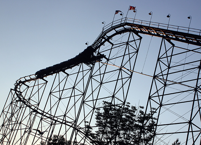 The Viper Roller Coaster at Darien Lake Theme Park, Corfu, New York