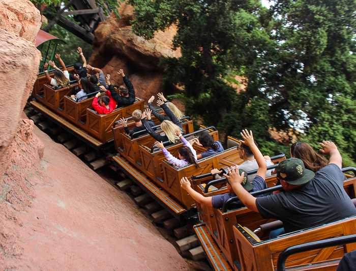 The Big Thunder Mountain Railroad at Disneyland, Anaheim, California