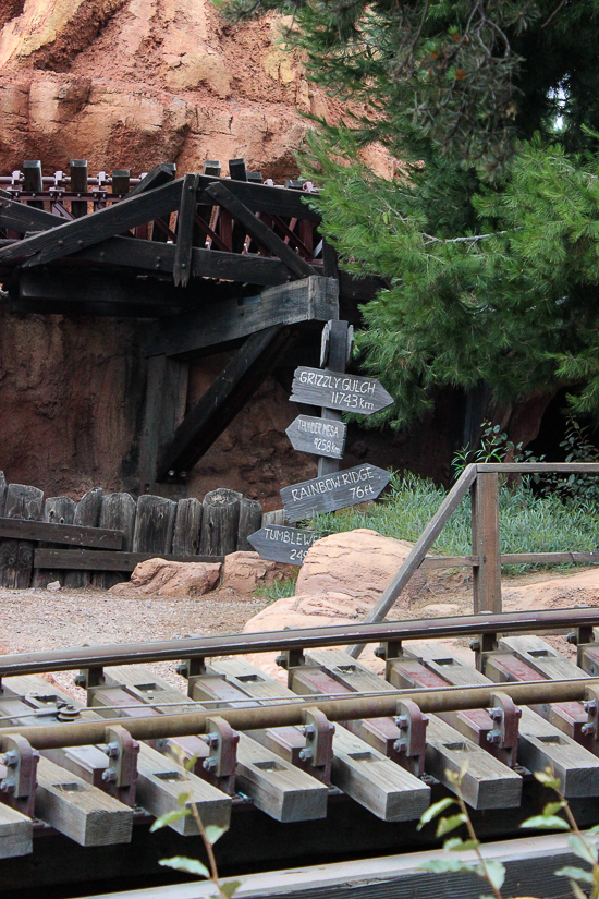 The Big Thunder Mountain Railroad at Disneyland, Anaheim, California