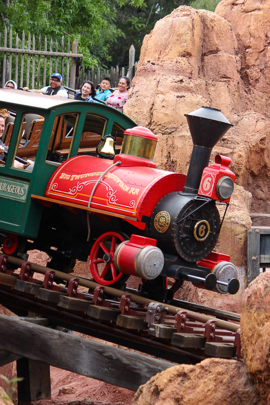 The Big Thunder Mountain Railroad at Disneyland, Anaheim, California