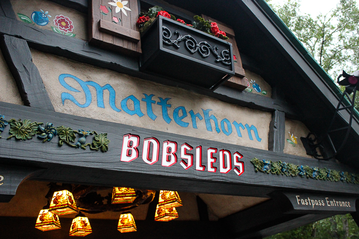 The Matterhorn Rollercoaster at Disneyland, Anaheim, California