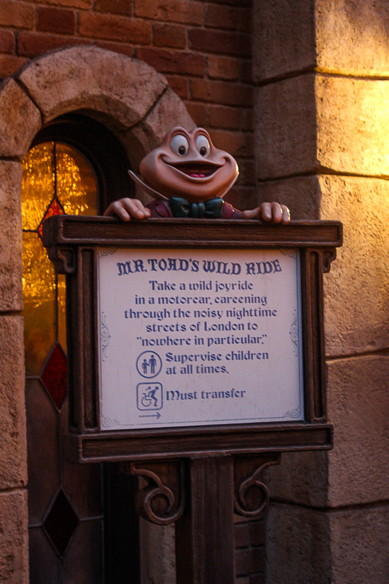 Mr. Toads Wild Ride at Disneyland, Anaheim, California