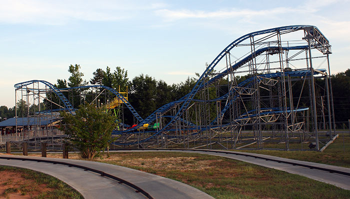 The Screaming Eagle Rollercoaster at Dixieland Amusement Park, Fayetteville, Georgia