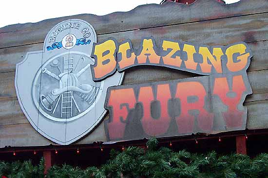 The Blazing Fury Rollercoaster/Dark Ride At Dollywood, Pigeon Forge, Tennenssee