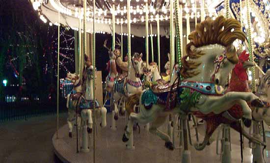 The Carousel And Wonder Wheel At Dollywood, Pigeon Forge, Tennessee