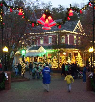 Christmas Lights At Dollywood, Pigeon Forge, Tennessee