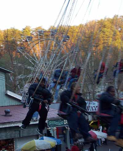 The Swingamagig And Wonder Wheel At Dollywood, Pigeon Forge, Tennessee