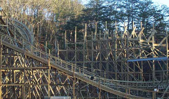 Thunderhead Rollercoaster Under Construction at Dollywood, Pigeon Forge, Tennessee