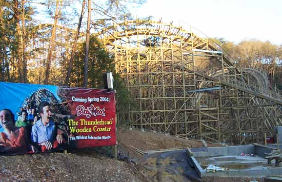 Thunderhead Rollercoaster Under Construction at Dollywood, Pigeon Forge, Tennessee