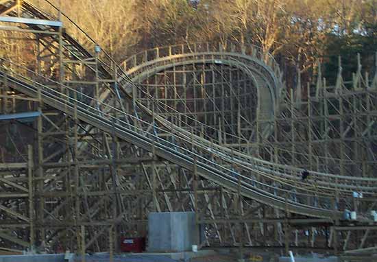 Thunderhead Rollercoaster Under Construction at Dollywood, Pigeon Forge, Tennessee