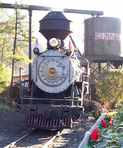 Dollywood's Train's Steam Engiine