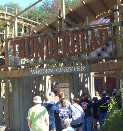 Thunderhead Rollercoaster at Dollywood, Pigeon Forge Tennessee