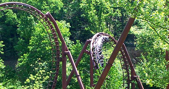 The Tennessee Tornado Rollercoaster at Dollywood, Pigeon Forge Tennessee