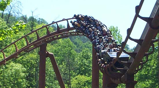 The Tennessee Tornado Rollercoaster at Dollywood, Pigeon Forge Tennessee