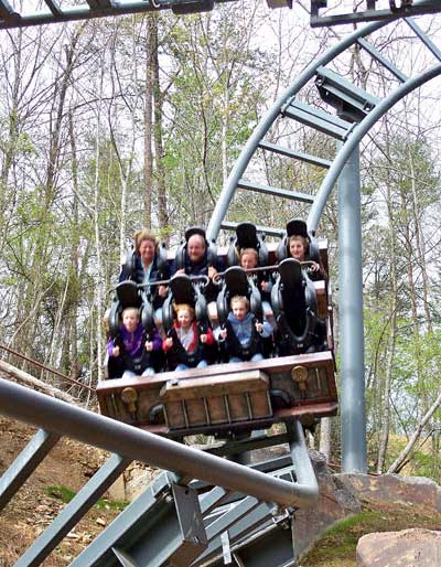 Mystery Mine Rollercoaster at Dollywood, Pigeon Forge, TN