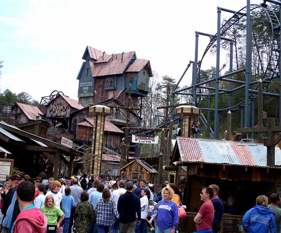 Mystery Mine Rollercoaster at Dollywood, Pigeon Forge, TN