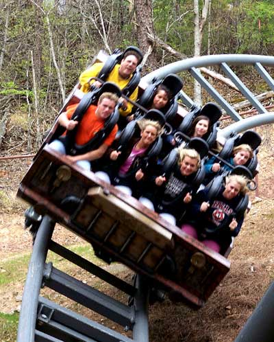 Mystery Mine Rollercoaster at Dollywood, Pigeon Forge, TN