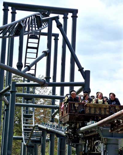 Mystery Mine Rollercoaster at Dollywood, Pigeon Forge, TN