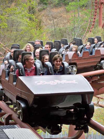 The Tennessee Tornado Rollercoaster at Dollywood, Pigeon Forge, TN