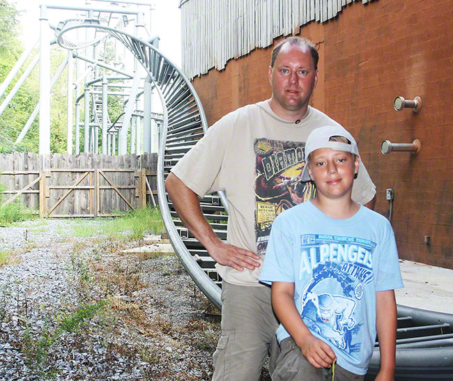 The Mystery Mine Rollercoaster at Dollyood, Pigeon Forge, Tennessee