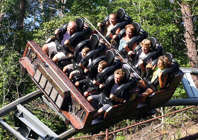 The Mystery Mine Rollercoaster at Dollyood, Pigeon Forge, Tennessee