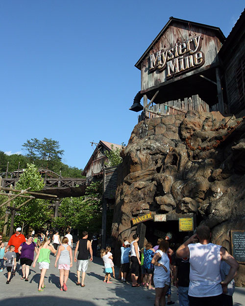 The Mystery Mine Rollercoaster at Dollyood, Pigeon Forge, Tennessee