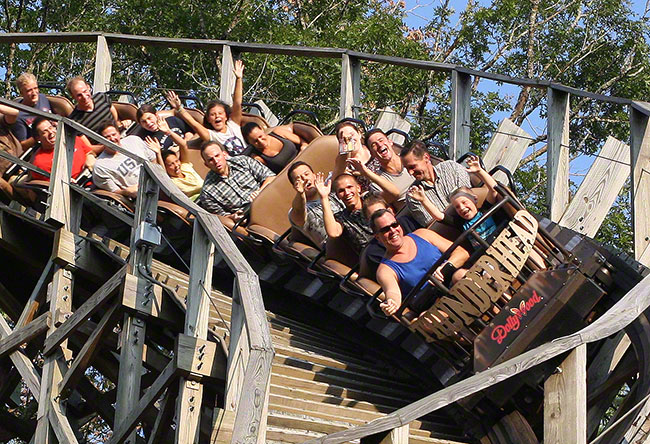 The Thunnderhead Rollercoaster at Dollyood, Pigeon Forge, Tennessee