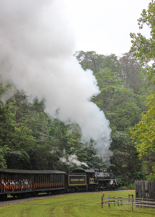 The Whistle Punk Chaser rollercoaster at Dollywood Theme Park, Pigeon Forge, Tennessee