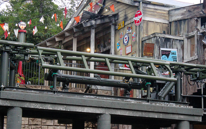 The Firechaser Express rollercoaster at Dollywood Theme Park, Pigeon Forge, Tennessee