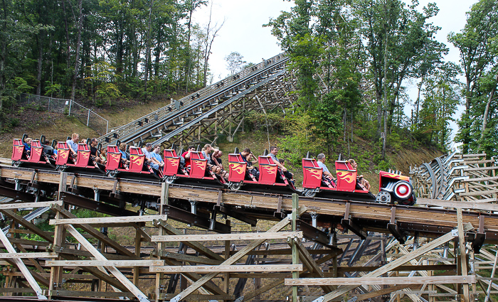 The Lightning Rod Rollercoaster at Dollywood Theme Park, Pigeon Forge, Tennessee