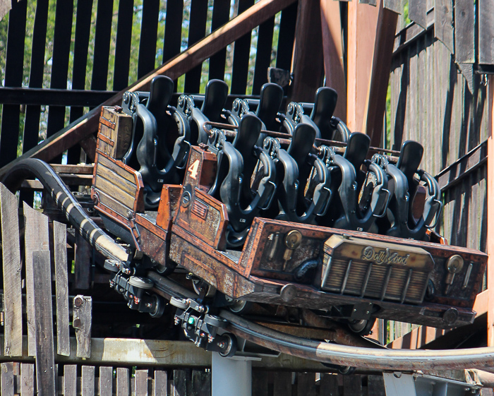 The Mystery Mine rollercoaster at Dollywood Theme Park, Pigeon Forge, Tennessee