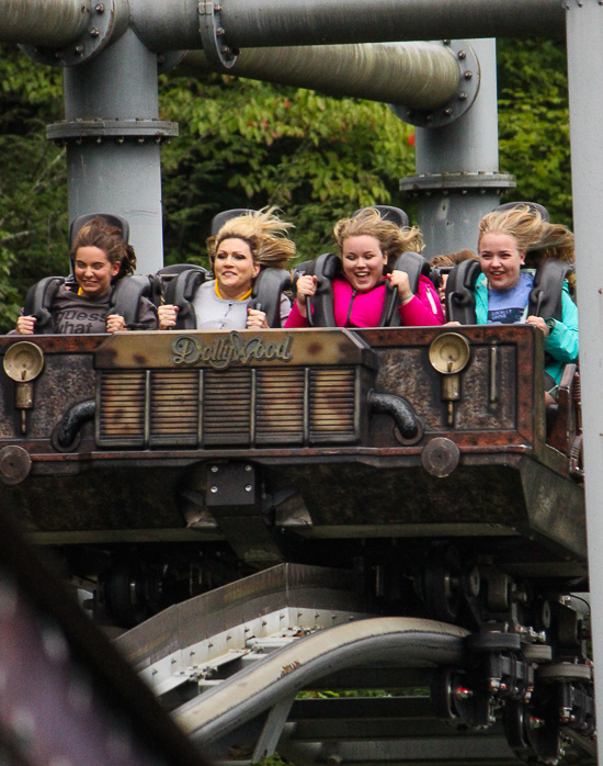 TheMystery Mine rollercoaster at Dollywood Theme Park, Pigeon Forge, Tennessee