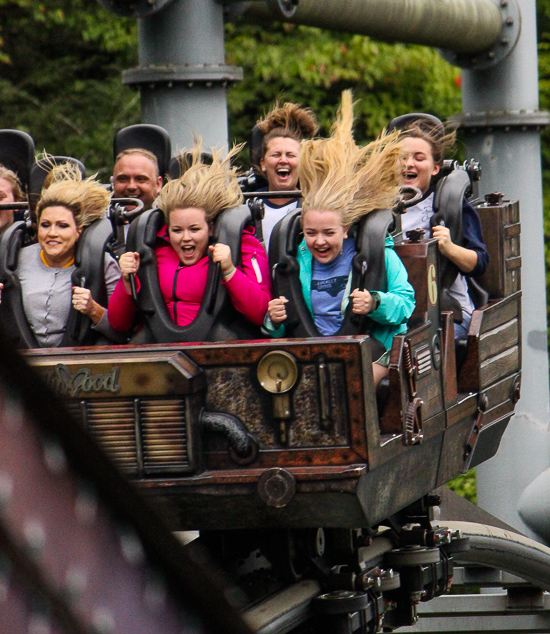 The Mystery Mine rollercoaster at Dollywood Theme Park, Pigeon Forge, Tennessee