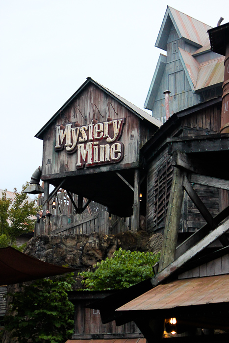 TheMystery Mine rollercoaster at Dollywood Theme Park, Pigeon Forge, Tennessee